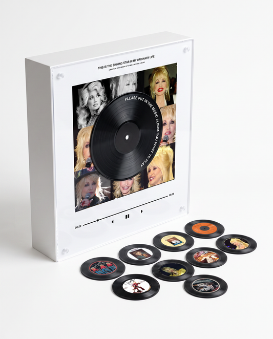 Dolly Parton music player box – white studio