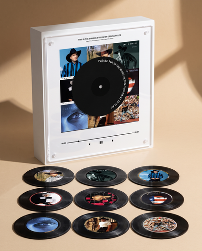 Garth Brooks music player box – beige scene