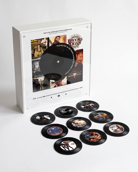 Brooks & Dunn music player box – white studio