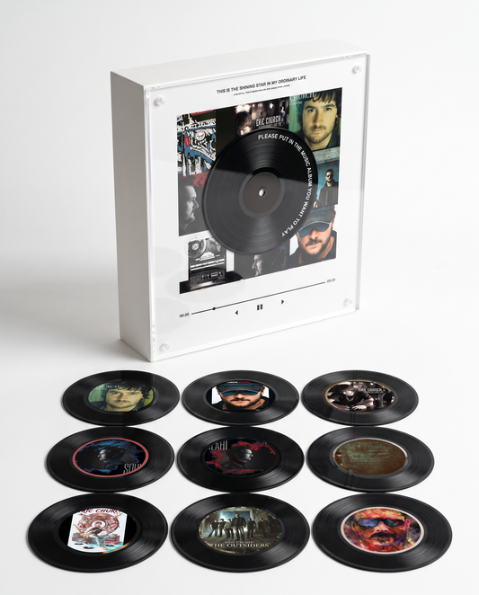 Eric Church music player box – white studio