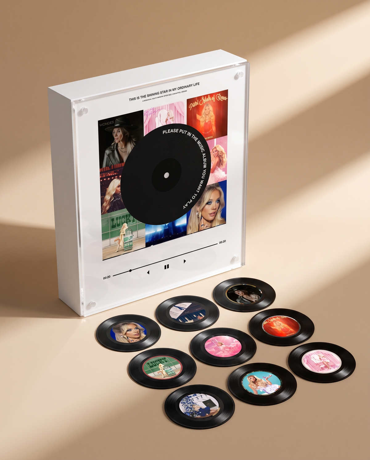 Megan Moroney music player box – beige scene
